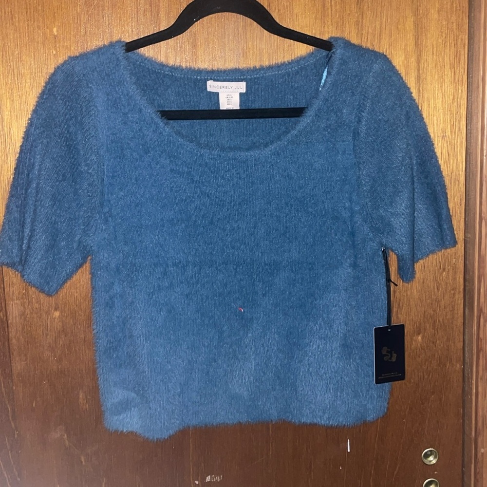 Cute and Comfy blue sweater. Size large